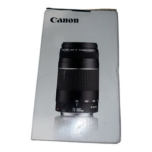 Canon EF 75-300mm Black Lens